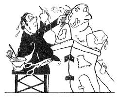 Alex Ștefănescu, desen de Linu